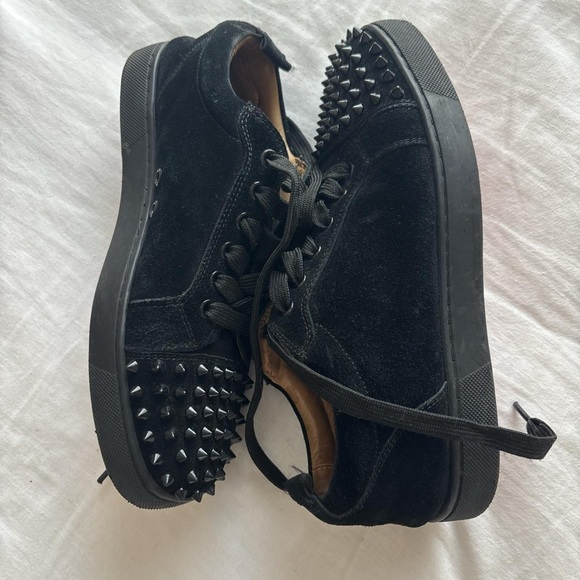 Christian Louboutin Black Shoes with Signature Red Soles - Picture 2 of 5